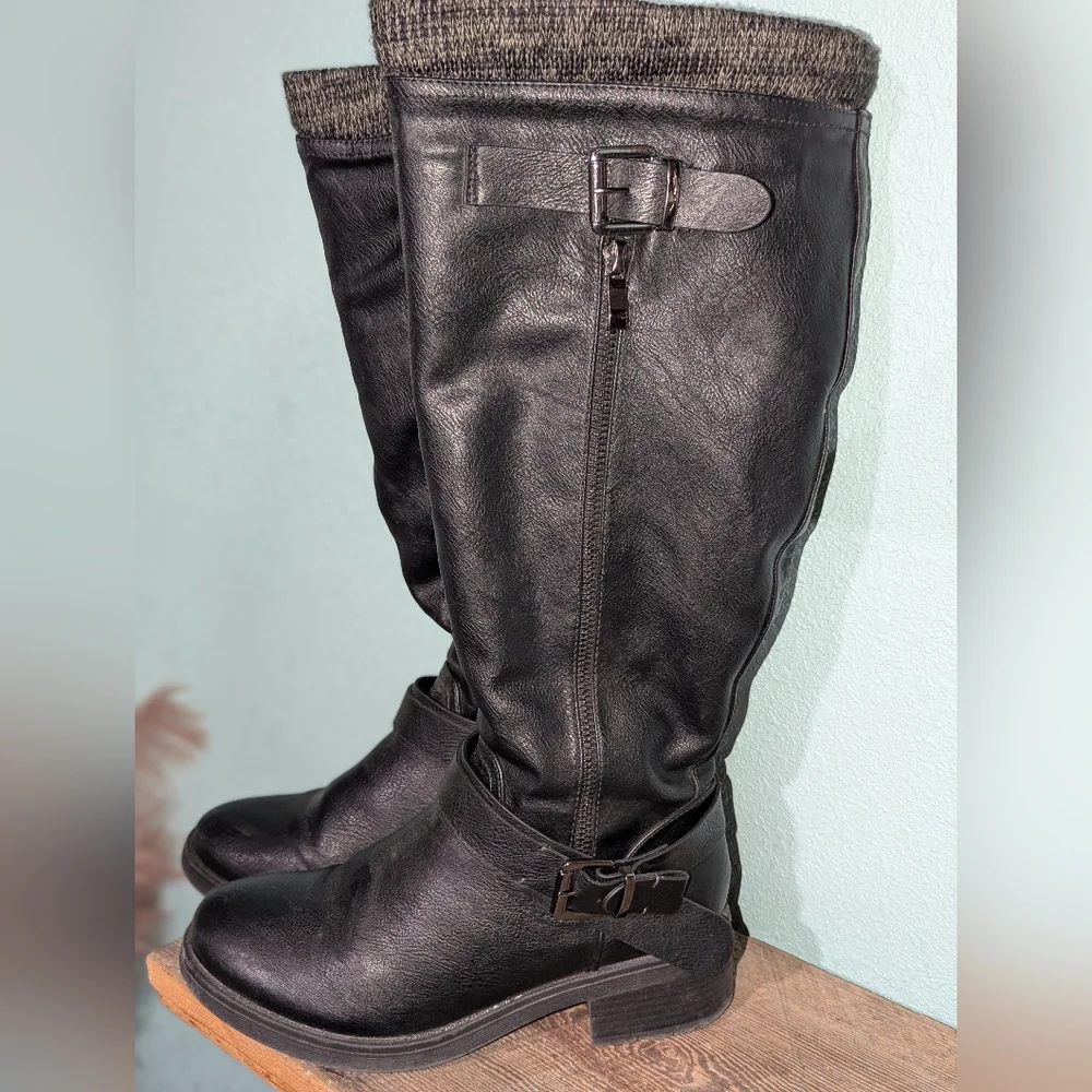 Dream Pairs‎ Black Riding Style Boots